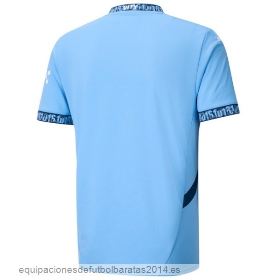 Nuevo Tailandia 1ª Camiseta Manchester City 24/25 Azul Baratas